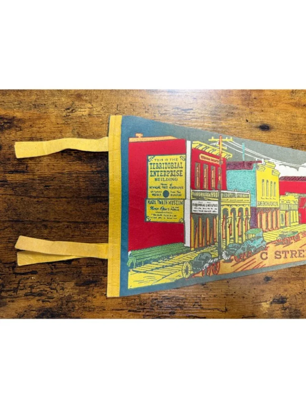 Vintage Virginia City, Nevada pennant